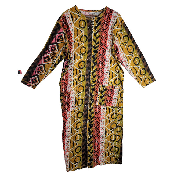 VTG Chicos Button Front Dress XL, Pockets,  Art To Wear, Avant Guard, Eccentric - Picture 1 of 11